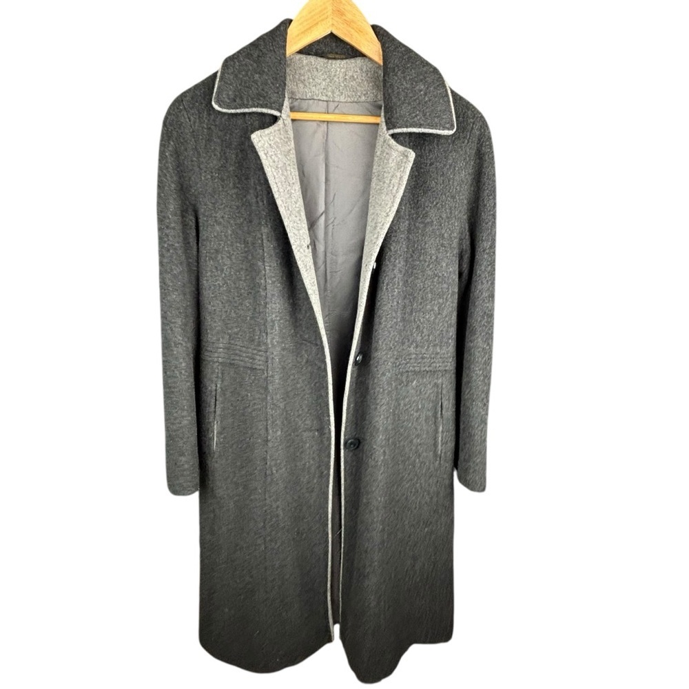 Vintage Abbmoor Huckanum Women’s Wool Blend Coat with Notched Lapel Bust 44”
